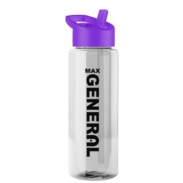 200 Customized The Guzzler - 32 oz Transparent Bottle with Flip ...