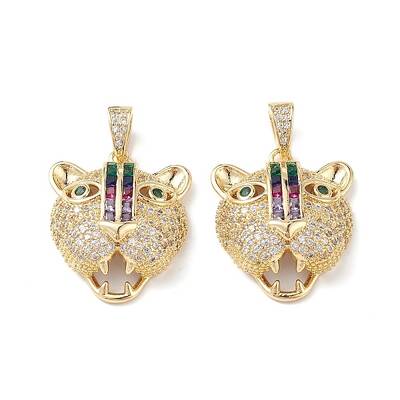 Brass Micro Pave Cubic Zirconia Pendants