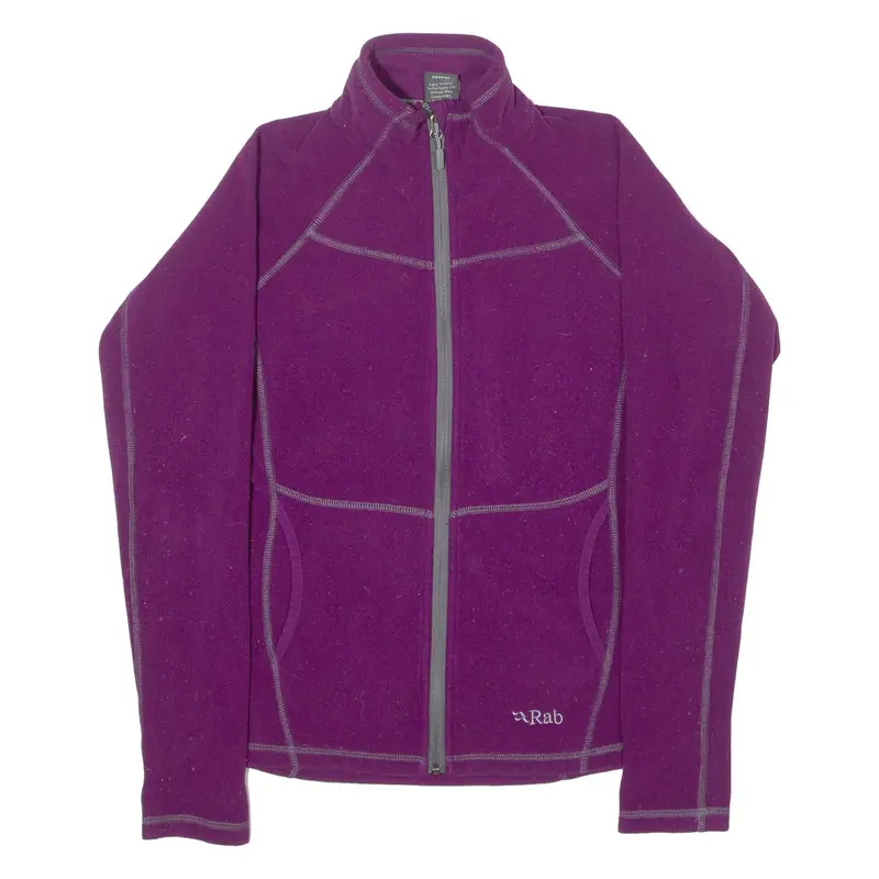 RAB Womens Fleece Jacket Purple UK 10