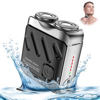 Luggage Electric Shaver, USB Rechargeable Mini Shavers for Men, Mini and Portable Suitcase Design, Electric Razor with Double...