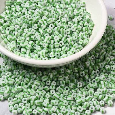 6/0 Opaque Colours Seep Glass Seed Beads
