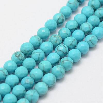 Synthetic Turquoise Bead Strands