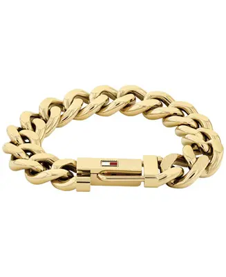 Tommy Hilfiger Bracciale Distintivo In Acciaio Placcato Oro Wild 2790638