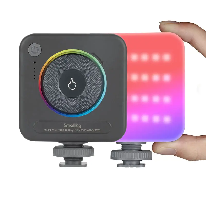 【FallDealsForYou】SmallRig P108 RGB Video Light,Portable LED Camera Lights 360° Full Vibrant Color Photography Lighting w...