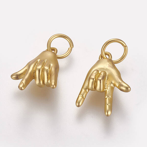 Brass ASL Charms
