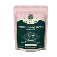 Oussiu Feminine Balance Gummies or Women’s Health- Rich in Vitamin C & Probiotics - Hawaiian Pineapple Flavor - 60 Gummies