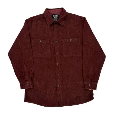 Azur Shirt - Large Burgundy Cotton