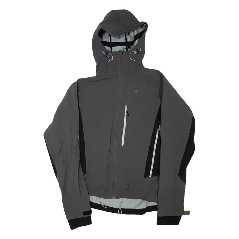JACK WOLFSKIN Mens Jacket Grey Hooded L