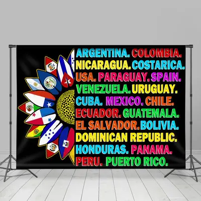 Varient Countries Hispanic Heritage Month Backdrop - Aperturee