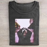 Vintage Ghostface Scream Halloween Shirt, Heart Hands Scream Shirt, Spooky Season, Scary Movie, Horror Movie Shirt, Halloween...