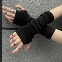 Fingerless Gloves, 1 Pair Soft Knitted Wrist Guard Gloves, Suitable for Outdoor Activities, Street Dance, Art Performances, C...