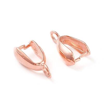 Grade AA Brass Ice Pick Pinch Bails for Pendant Making