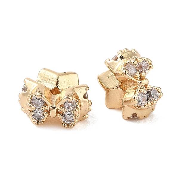 Bowknot Brass Spacer Beads