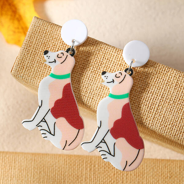 Funny Animal Acrylic Stud Earrings