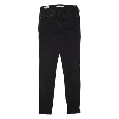 LEVI'S 711 Big E Jeans Black Denim Slim Skinny Womens W27 L30