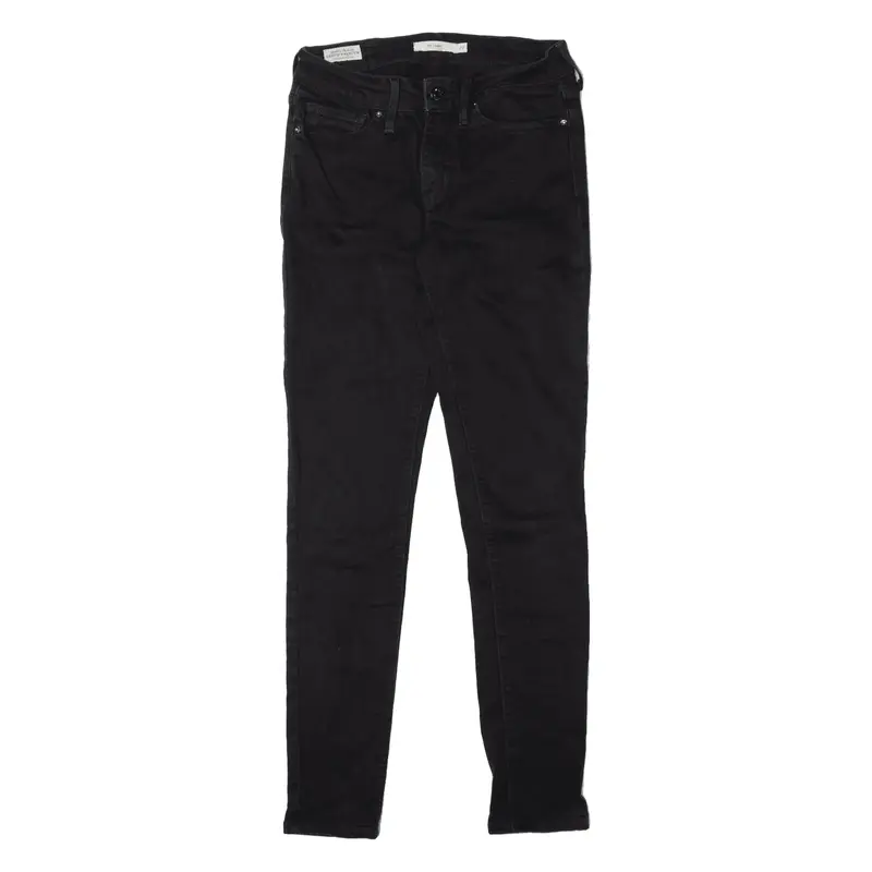 LEVI'S 711 Big E Jeans Black Denim Slim Skinny Womens W27 L30