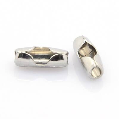 Tarnish Resistant Stainless Steel Ball Chain Connectors