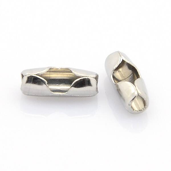 Tarnish Resistant Stainless Steel Ball Chain Connectors