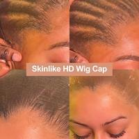 BEEOS Skinlike HD Wig Cap, 2 Pieces Invisible and Sheer Breathable Ultra-thin Stretchy Stocking Caps for Lace Front Wigs