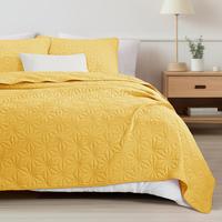 Whale Flotilla Quilt Bedding Set, Soft Quilts Bedspreads for All Seasons, Lightweight Geometric Star Pattern Coverlets 3 Piec...