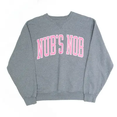GEAR Nub's Nob Ski Resort Neon Logo Grey USA Sweatshirt Mens S