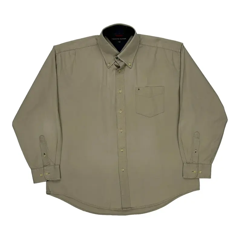 Tommy Hilfiger Shirt - XL Grey Cotton