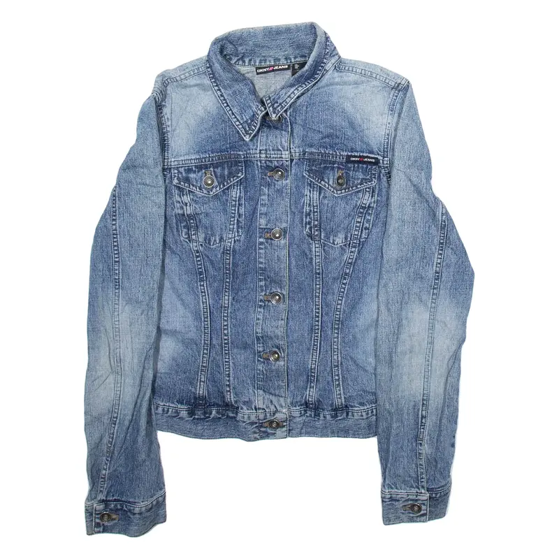 DKNY Mens Denim Jacket Blue L