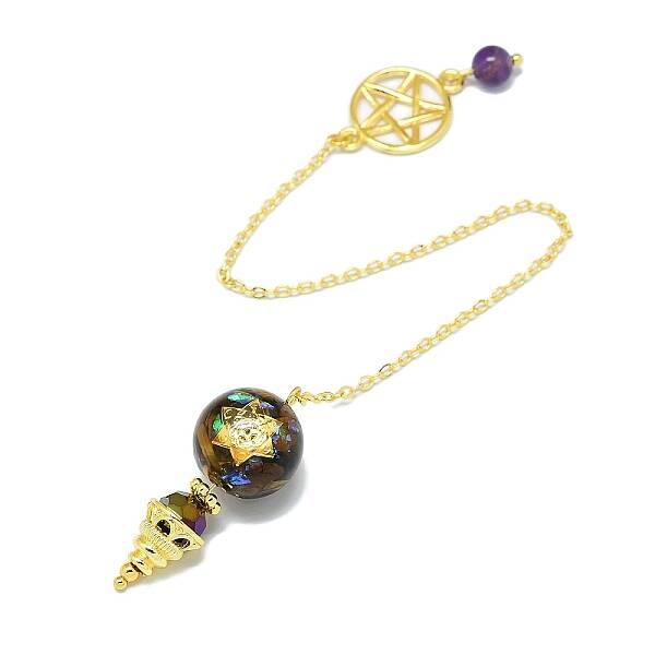 Round Resin Dowsing Pendulum Big Pendants