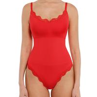FeelinGirl Women Lace Bodysuit Scoop Neck Sleeveless Cami Spaghetti Strap Tank Tops Shapewear Thong Body Suits Gift Womenswea...