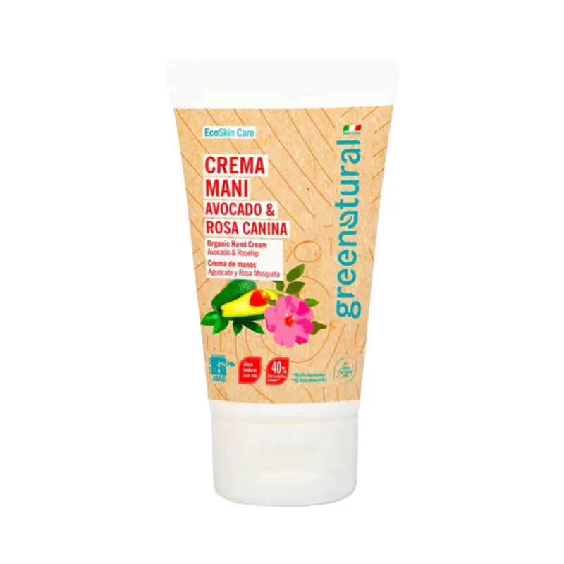 greenatural Avocado & Rosehip Hand Cream, 75 ml