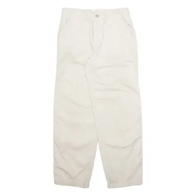 LEVI'S Womens Trousers Cream Regular Straight W25 L30