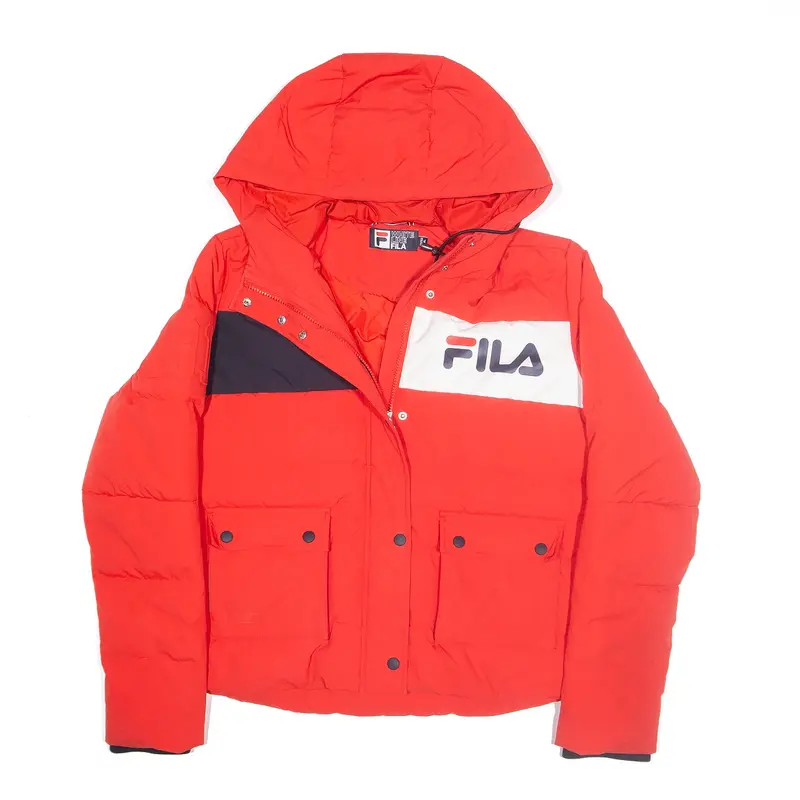 FILA Puffer Jacket Red Boys XL