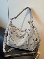 Women's Fashionable Colorblock Corduroy Crossbody Tote Bag, Casual Versatile Zipper Shoulder Bag for Daily Used,  Trendy All-...