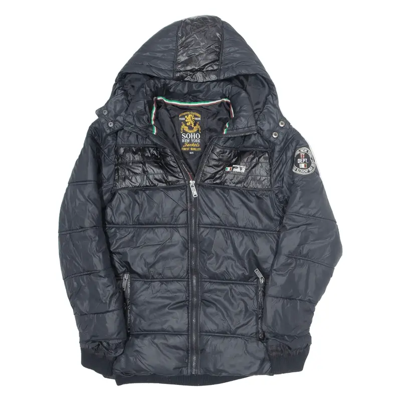 SOHO NEW YORK Insulated Puffer Jacket Black Boys L