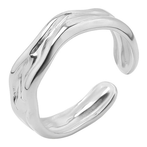 Minimalist Serpent Stainless Steel Ring Open Cuff Rings for Women