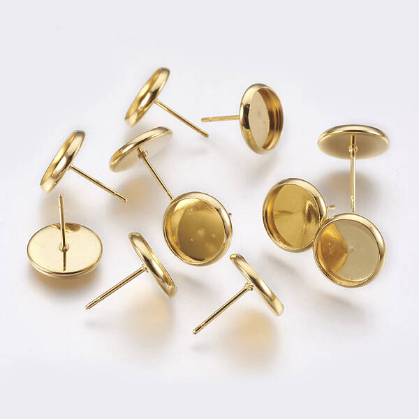 304 Stainless Steel Stud Earring Settings