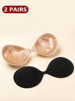 Women's Push Up Silicone Nipple Cover, Invisible Self-adhesive Breast Lift Nipple Cover, Push Up Sticky Pads, Women's Lingeri...
