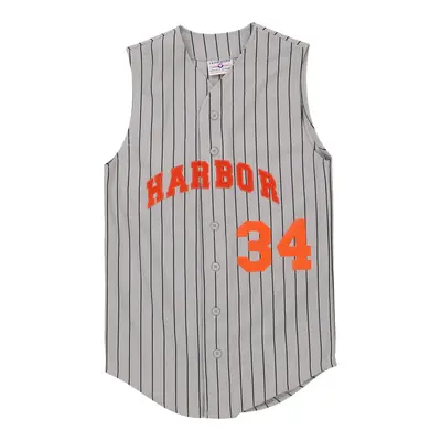 Made in USA Teamwork Striped Jersey - Medium Grey Polyester