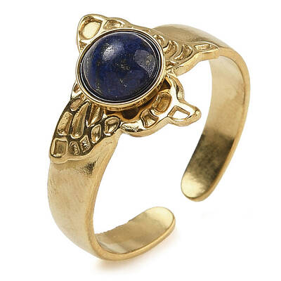 Natural Lapis Lazuli Finger Rings