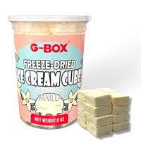 G-Box Freeze Dried Ice Cream Cubes in Air-tight Sealed Container | Vanilla | Chocolate | Snack Dessert
