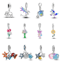 MULA Animal and Plant Collection - 925 Silver and Zircon Pendant, Nature Style Women's Pendant and Girls Bracelet and Necklac...