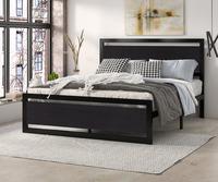 SHA CERLIN Full/Queen Size Bed Frame with Modern Wooden Headboard/13 Strong Metal Slats Support【Frame Only No Mattress】