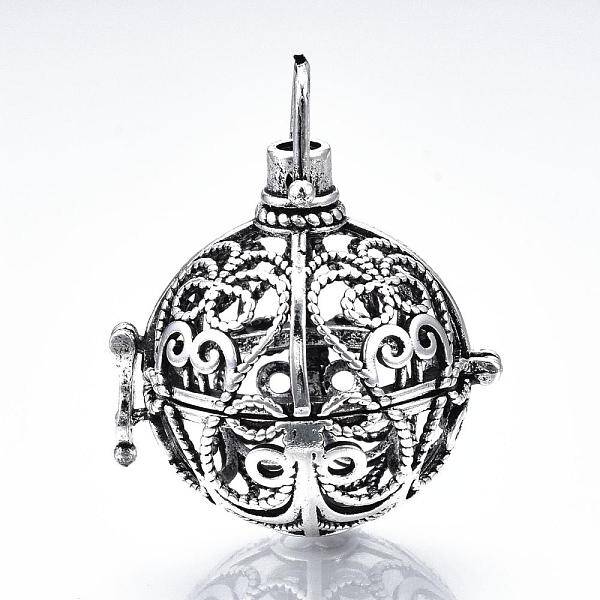 Rack Plating Brass Cage Pendants