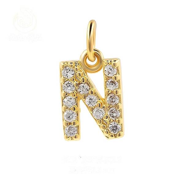Brass Cubic Zirconia Pendants with Jump Rings