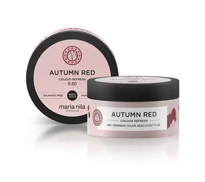 Maria nila Soft nourishing mask without pigments of permanent color Autumn Red ( Color Refresh Mask) - Volume: 100 ml