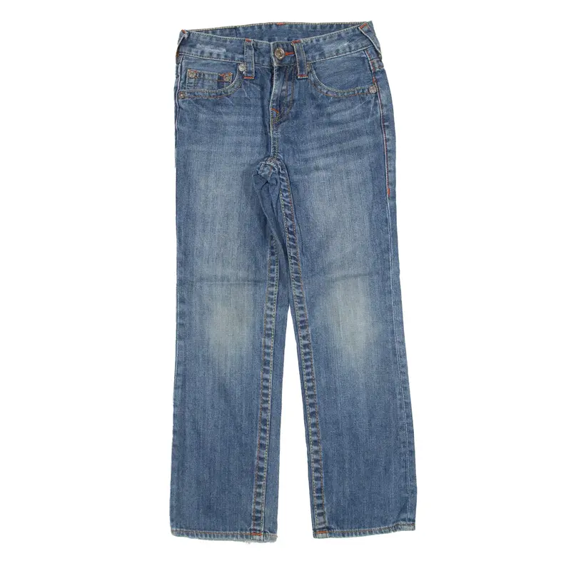 TRUE RELIGION Age 8 Jeans Blue Denim Regular Straight Girls W24 L24