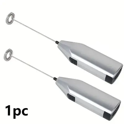 Handheld Imitation Stainless Steel Milk Frother, Frother Blender Espresso Cappuccino Latte Maker, Battery Powered Blender (Ba...