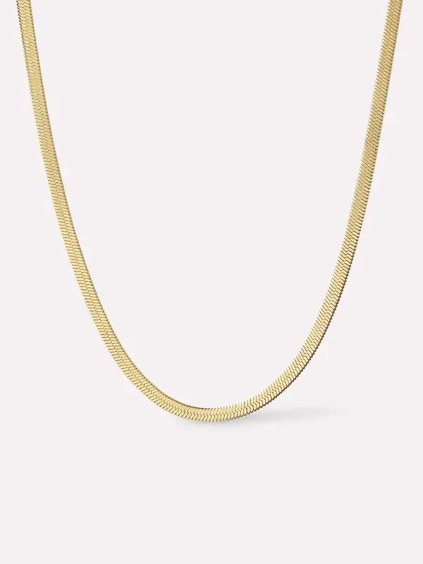 Herringbone Chain Necklace - Ina