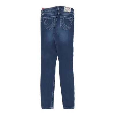 True Religion Skinny Jeans - 27W UK 6 Blue Cotton