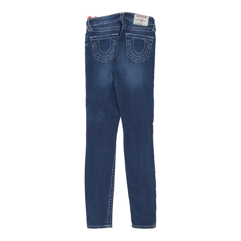 True Religion Skinny Jeans - 27W UK 6 Blue Cotton